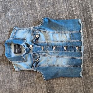 Maurices Blue Denim Vest